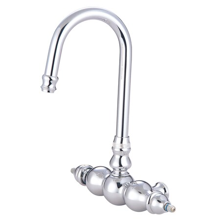 Kingston Brass Vintage Gooseneck Faucet, Polished Chrome ABT300-1